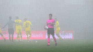 İstanbulspor-Menemenspor maçına sis engeli