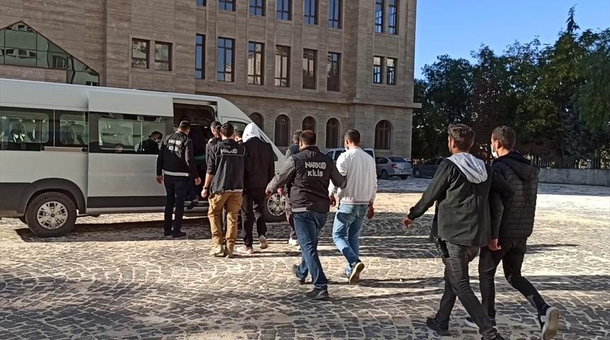 Kilis merkezli uyuşturucu operasyonunda 9 şüpheli tutuklandı