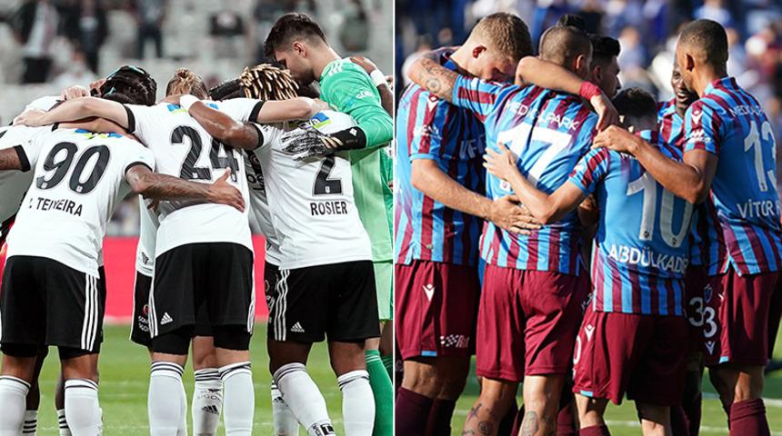 Beşiktaş - Trabzonspor maçının ilk 11'leri belli oldu
