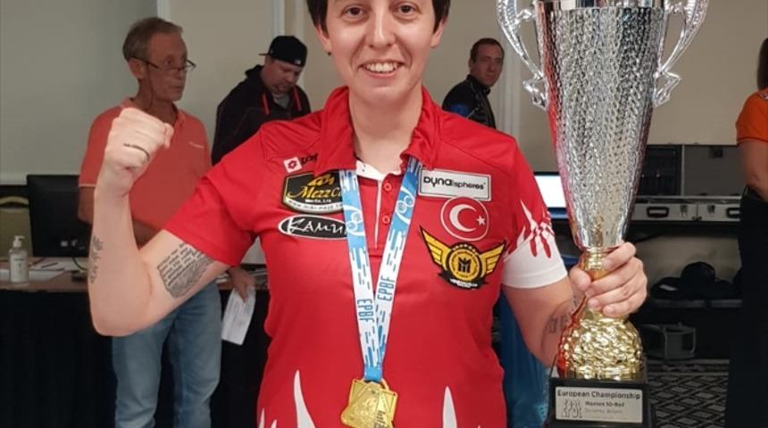 Milli bilardocu Eylül Kibaroğlu Avrupa şampiyonu oldu
