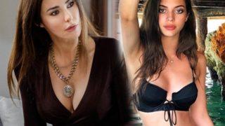 Defne Samyeli transparan elbisesiyle sahnedeydi! Kızı Derin Talu en önden izledi