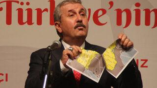 Destici sözde Kürdistan haritasını yırttı: Sizin rüyanızı kâbusa çeviririz