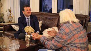 Ekrem İmamoğlu, Cüneyt Arkın'ı ziyaret etti