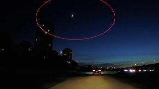 Ankara ve çevresinde heyecanlandıran anlar! Işık hüzmesini gören telefona sarıldı