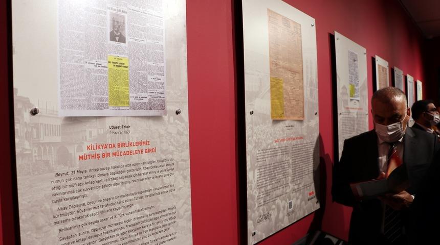 Antep savunmasına ilişkin o dönem yapılan haberlerin belgeleri sergileniyor