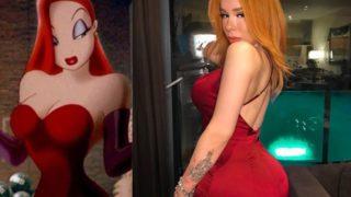 Çocukken hayran olduğu Jessica Rabbit karakterine dönüşmek istedi! Servet harcadı