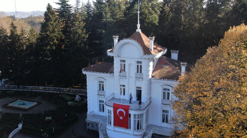 Atatürk’ün vasiyetini yazdığı Trabzon’daki Atatürk Köşkü’nde restorasyon çalışmaları başladı