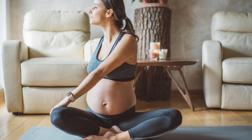 Rahat bir gebelik için yoga  