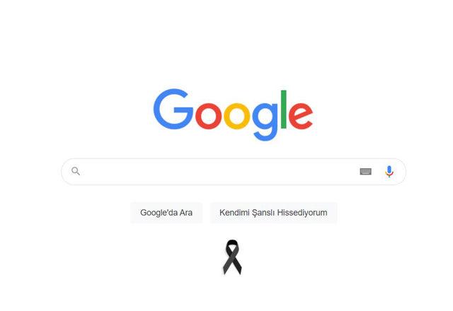 Google siyah kurdele