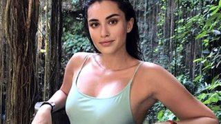 Hande Doğandemir'den cesur pozlar! Kalça dekoltesiyle sosyal medyayı salladı