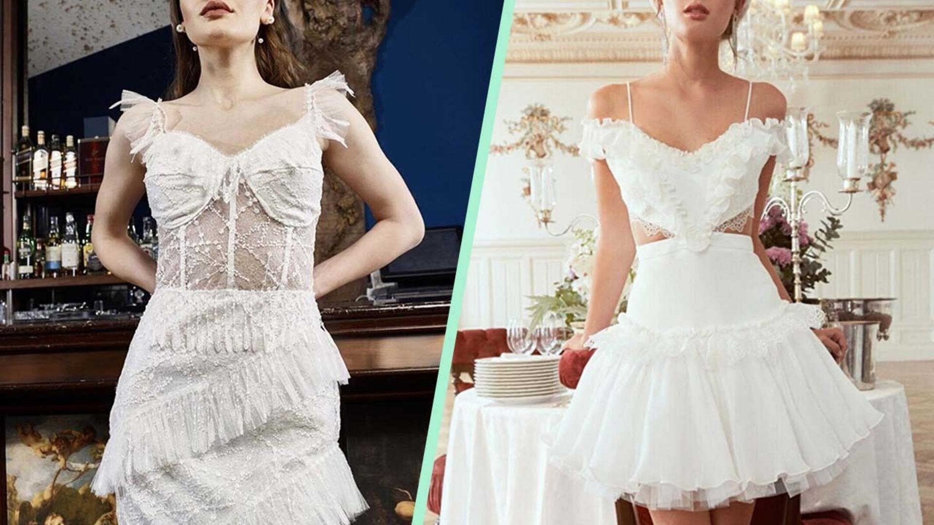 Düğünde gelinlik yerine beyaz elbise tercih edenlere 750 TL altı öneriler