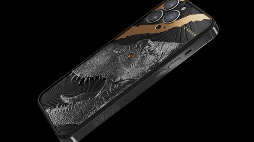 Gerçek dinozor dişi var! iPhone 13 Pro'nun özel modelini tasarladılar