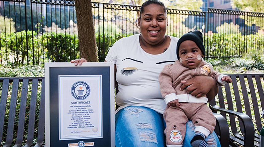 Guinness Rekorlar Kitabı'na girdi! İşte dünyanın en erken doğan bebeği