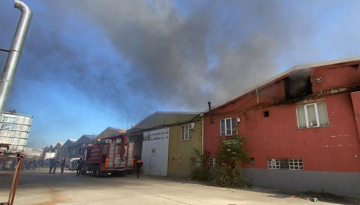 Bursa'da tekstil fabrikasında yangın! 4 işçi dumandan etkilendi