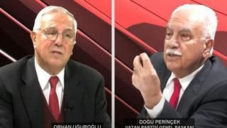 Doğu Perinçek, Orhan Uğuroğlu'nun sorusunu duyunca çok sinirlendi, yayını terk etti