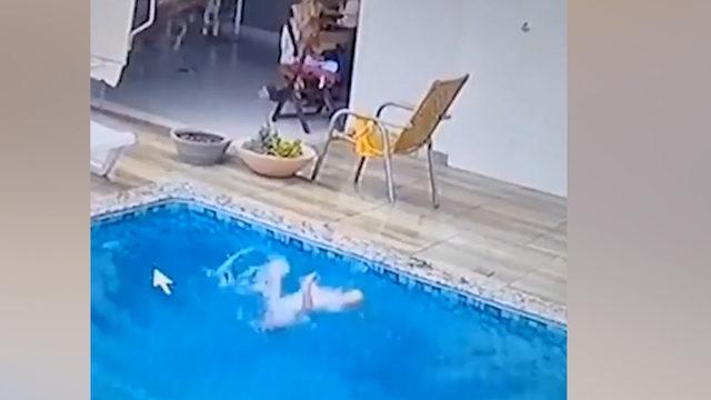 Brezilya'da havuza düşen 14 aylık bebek ölümden döndü