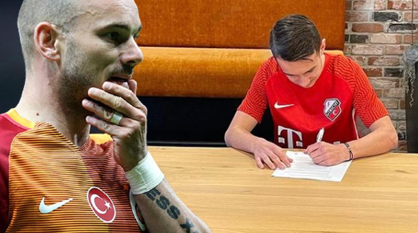 Sneijder'in oğlu Jessey Sneijder babasının yapamadığını yaptı! Tebrik mesajları yağdı