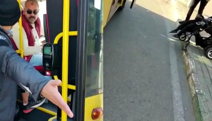 Bursa'da engelli vatandaşı otobüse almayan sürücüye diğer yolculardan tepki