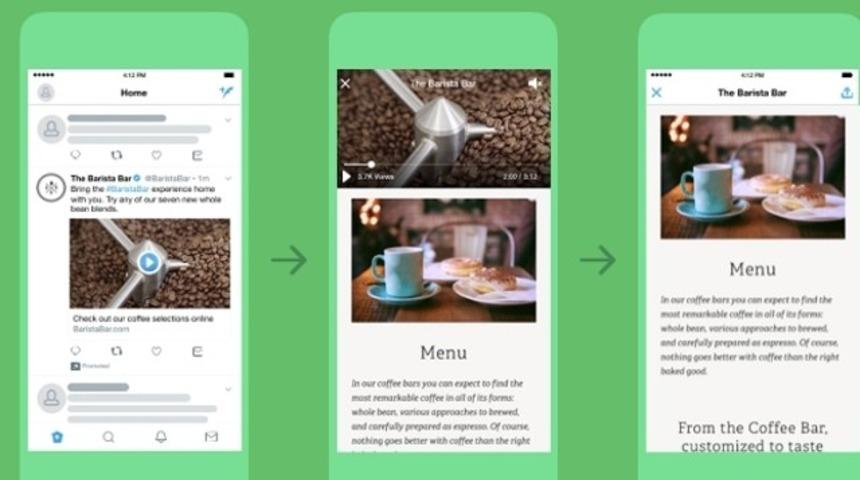 Twitter yeni &ouml;zellik duyurdu: Video Web Sitesi kartı