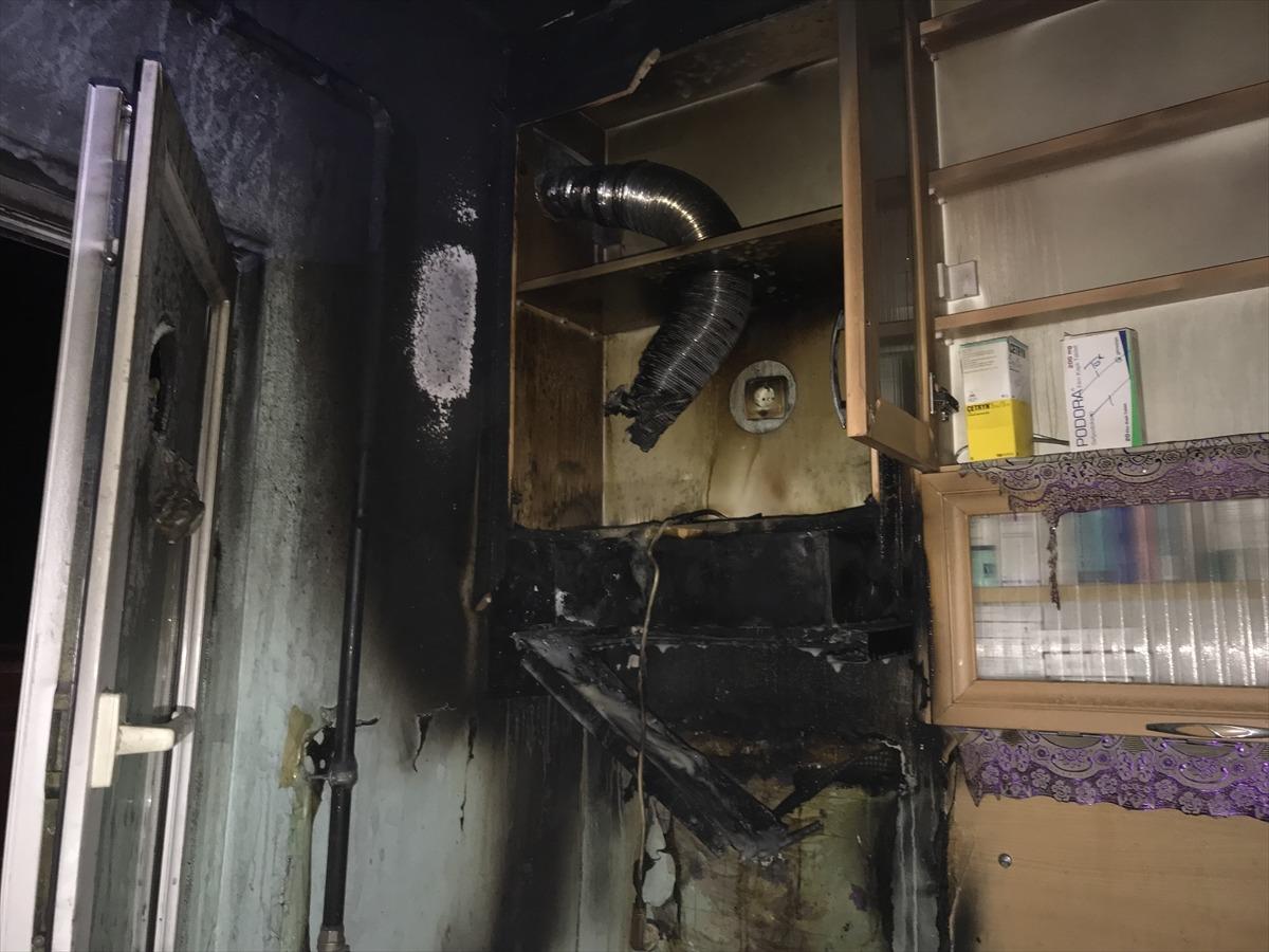 Malatya'da evin mutfağında &ccedil;ıkan yangın s&ouml;nd&uuml;r&uuml;ld&uuml;