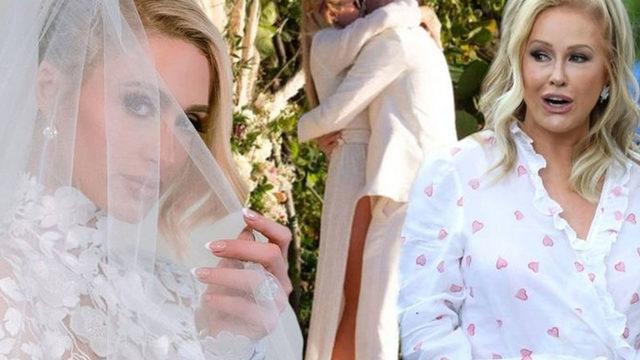 Paris Hilton'un annesi Kathy Hilton düğüne sabahlıkla gitti!