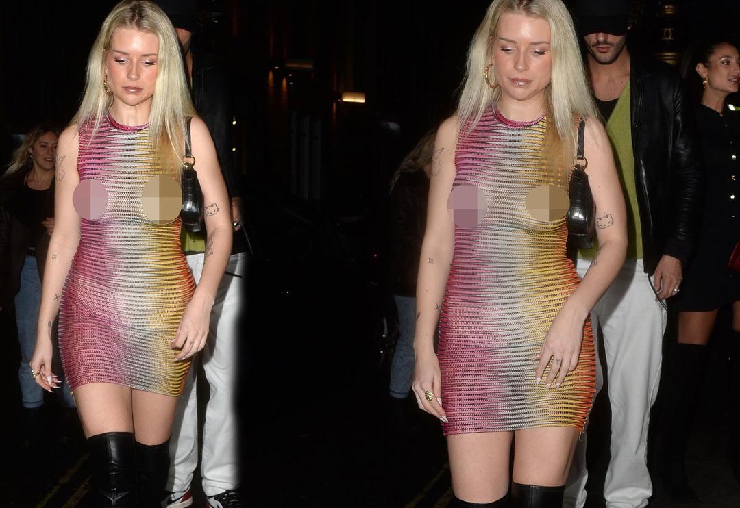 Tamamen şeffaf! İ&ccedil; &ccedil;amaşırı giymeyi tercih etmedi