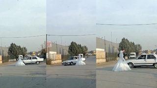 Yol ortasında pes dedirten görüntü! Damat istedi, sürücü terör estirdi