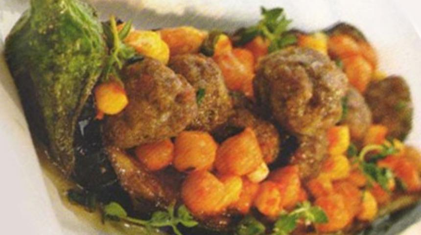 Nohutlu K&ouml;fteli Patlıcan