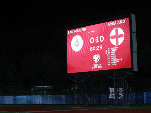 San Marino 0-10 İngiltere (Maç sonucu)