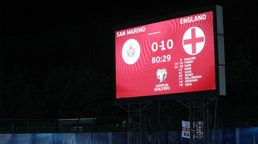 San Marino 0-10 İngiltere (Maç sonucu)