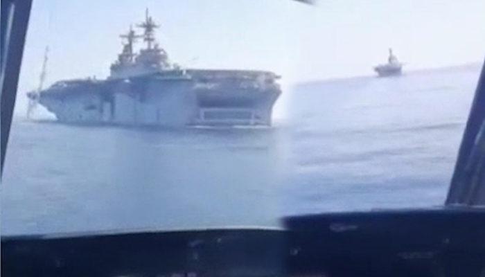Bölgede tansiyon yükseldi! İran helikopteri, ABD gemisine 25 metreye kadar yaklaştı