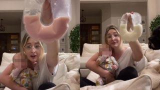 Yeni doğum yapan anne sütünün pembe olduğunu görünce şaşkına döndü