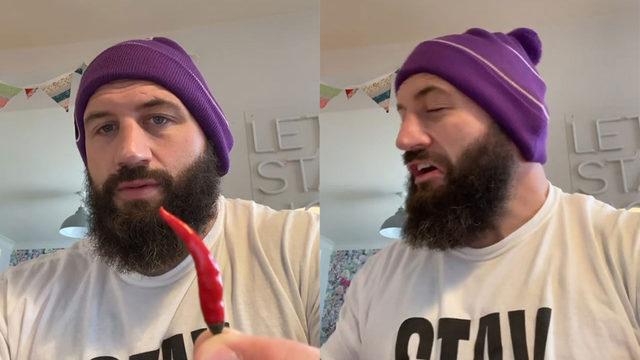 Korona testi için acı biber yedi! Olanlar oldu