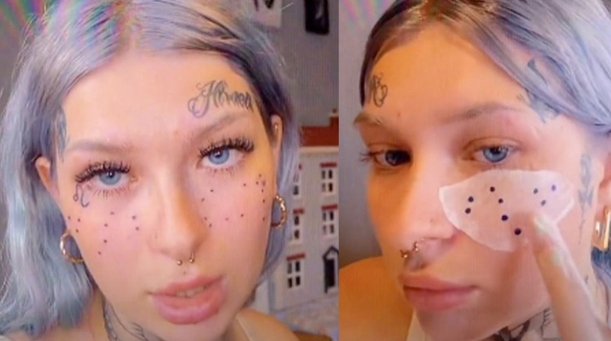 Yüzüne dövme yapmak istedi! Hayatının en büyük kâbusunu yaşadı