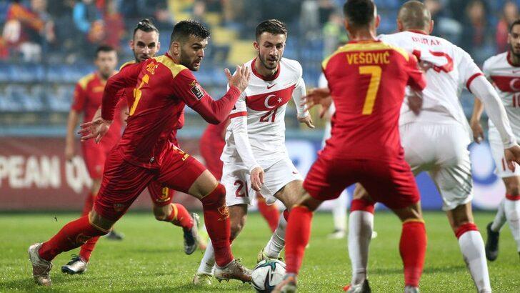 Türkiye Dünya Kupası elemelerinde Karadağ'ı 2-1 yenip, play-offlara kaldı