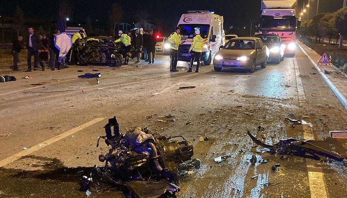 Feci kaza! Motor fırladı, hız ibresi 230 km'de takılı kaldı: 3 ölü, 3 yaralı