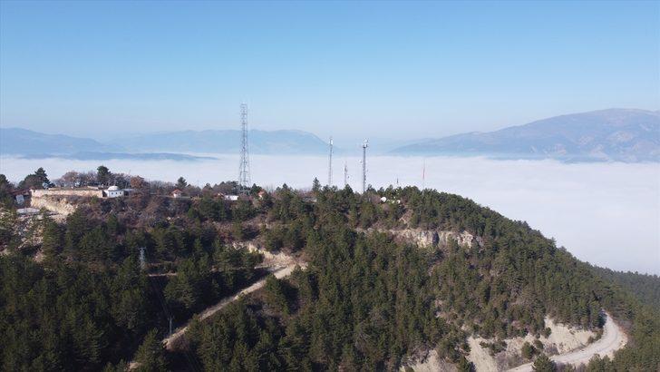 Mudurnu Ovası'nda oluşan sis drone ile görüntülendi G4