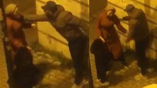 Genç kadına sokak ortasında darp! Şeytan senin kolunun altına girmiş