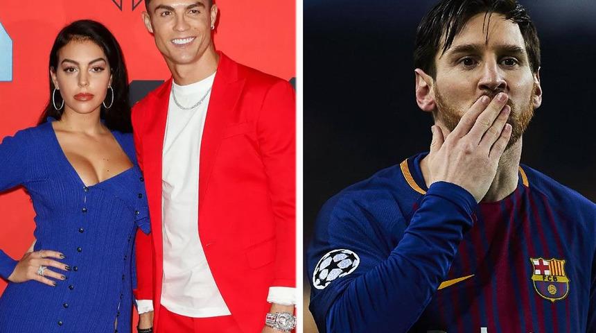 Ronaldo'nun sevgilisinden Messi'ye kalp