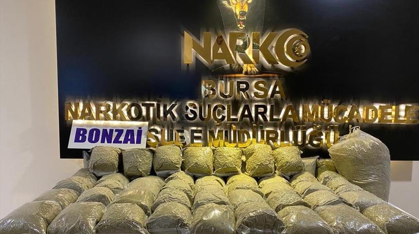 Bursa'da 58 kilogram sentetik uyuşturucu ele geçirildi