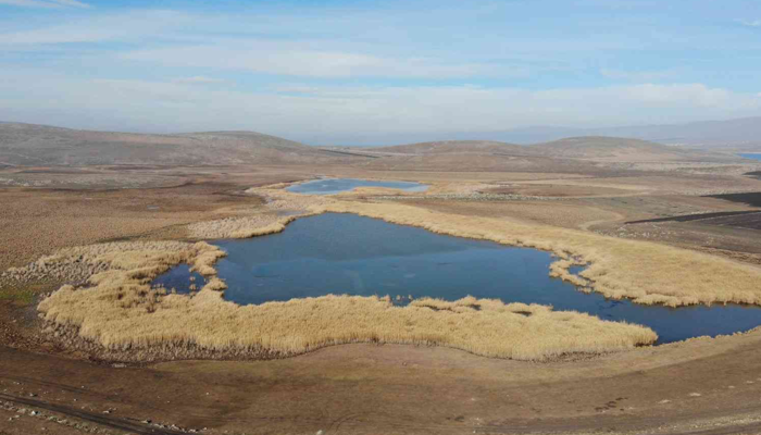 Kars’taki saklı cennet Lavaş Gölü’nü kuraklık vurdu! Görüntüler endişe yarattı