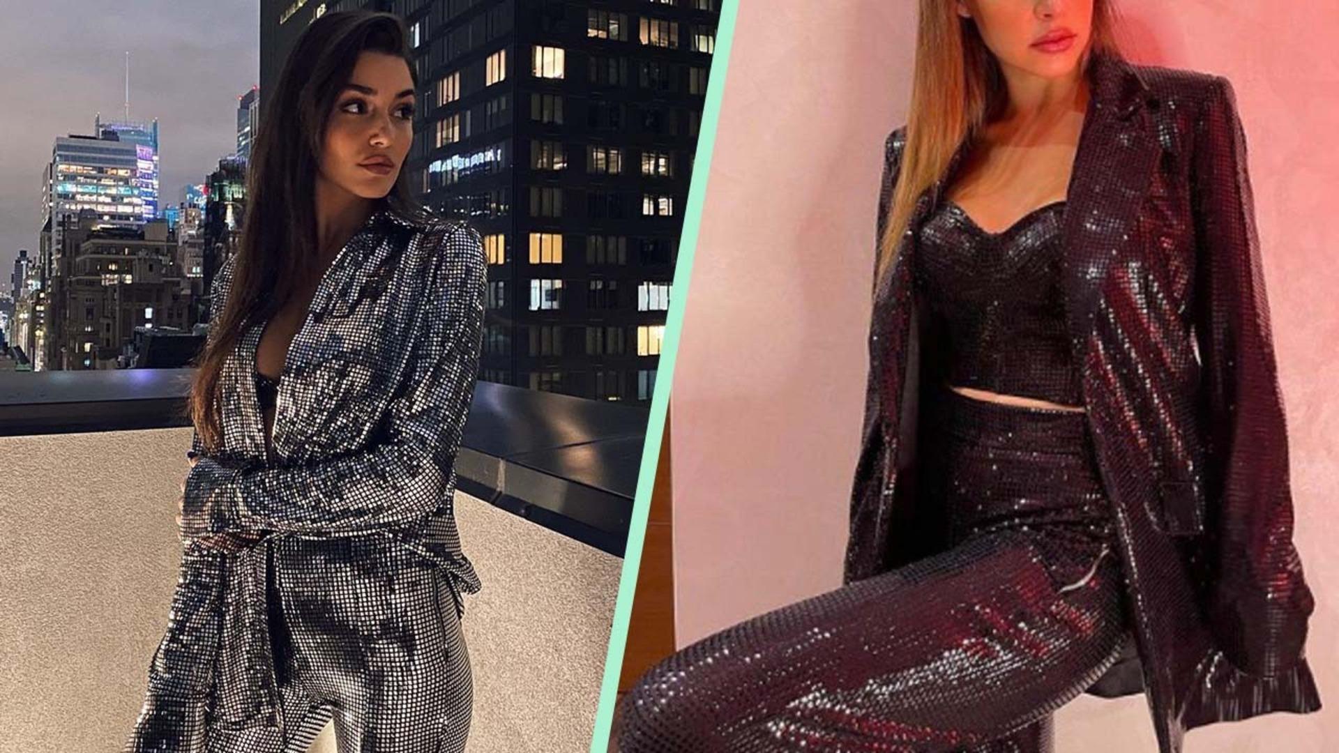 Erçel kardeşlerin ışıltılı kombinini beğenenlere payetli kıyafet önerileri