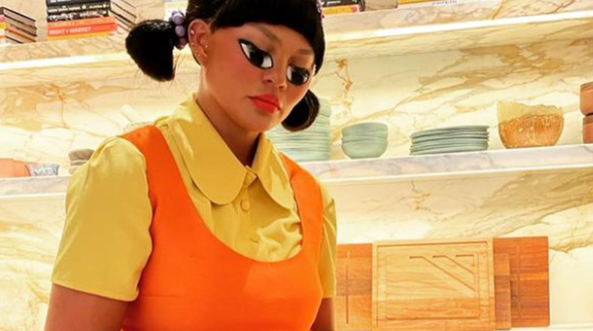 Ünlü model Chrissy Teigen, Squid Game akımına kayıtsız kalamadı! Partisi merak uyandırdı