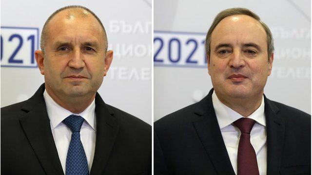 Pazar günü yapılacak seçimde, Rumen Radev ve Anastas Gercikov (sağda) yarışacak.