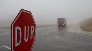 Hatay'da sis trafiği olumsuz etkiledi