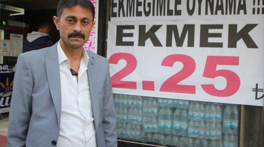Antalya'da zam yapan meslektaşlarına kızan fırıncı, ekmeği 2,25 liradan satışa sundu