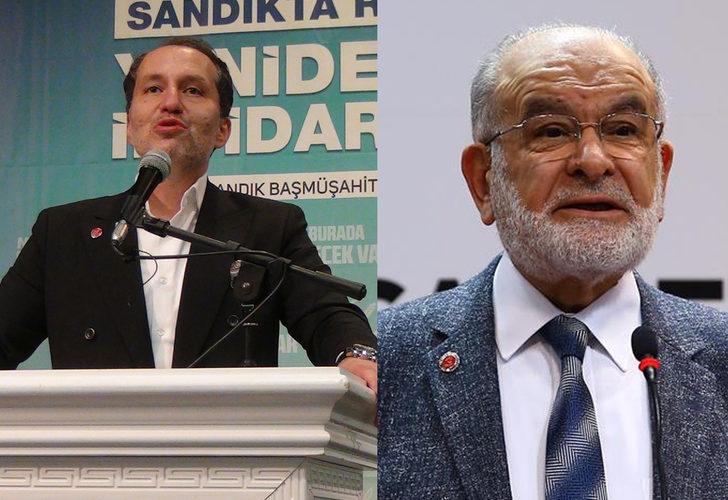 Karamollaoğlu ve Erbakan'dan AK Parti'ye övgüler