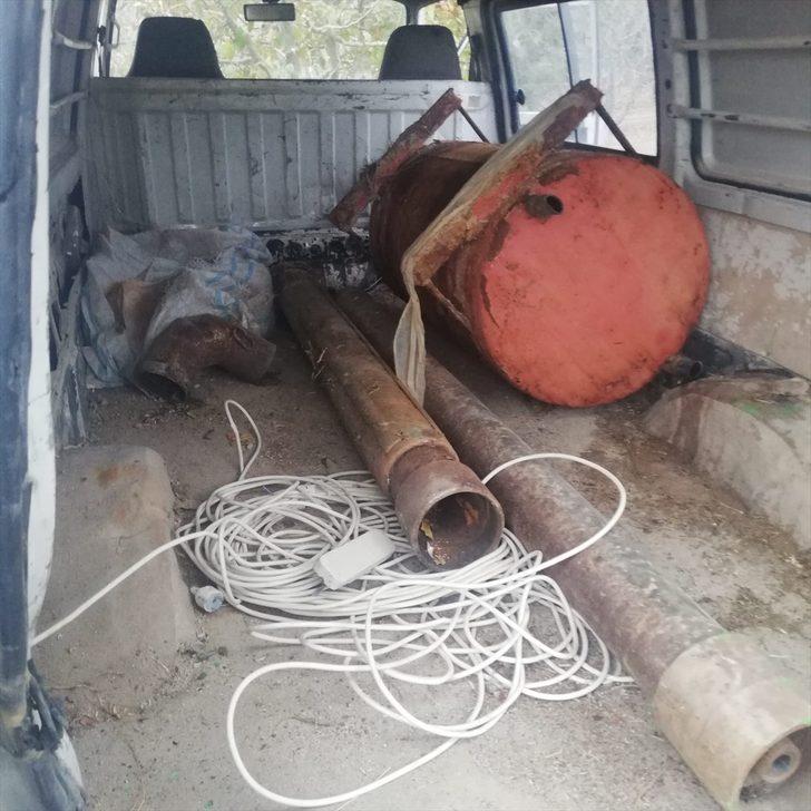 Karaman'da tarlalardan tarım aletleri çalan 3 kişi yakalandı