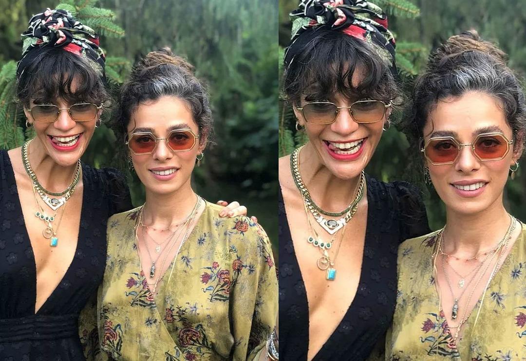 Berrak T&uuml;z&uuml;nata&ccedil; ve &Ouml;zge &Ouml;zpirin&ccedil;ci'den g&uuml;n batımı paylaşımı 