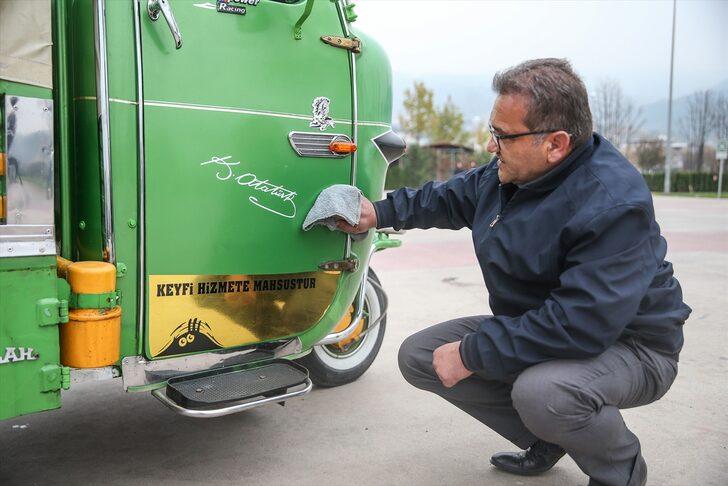 Yarım asırlık modifiye triportörüne gözü gibi bakıyor G4